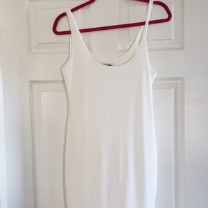 Cute little white midi dress from fashion nova